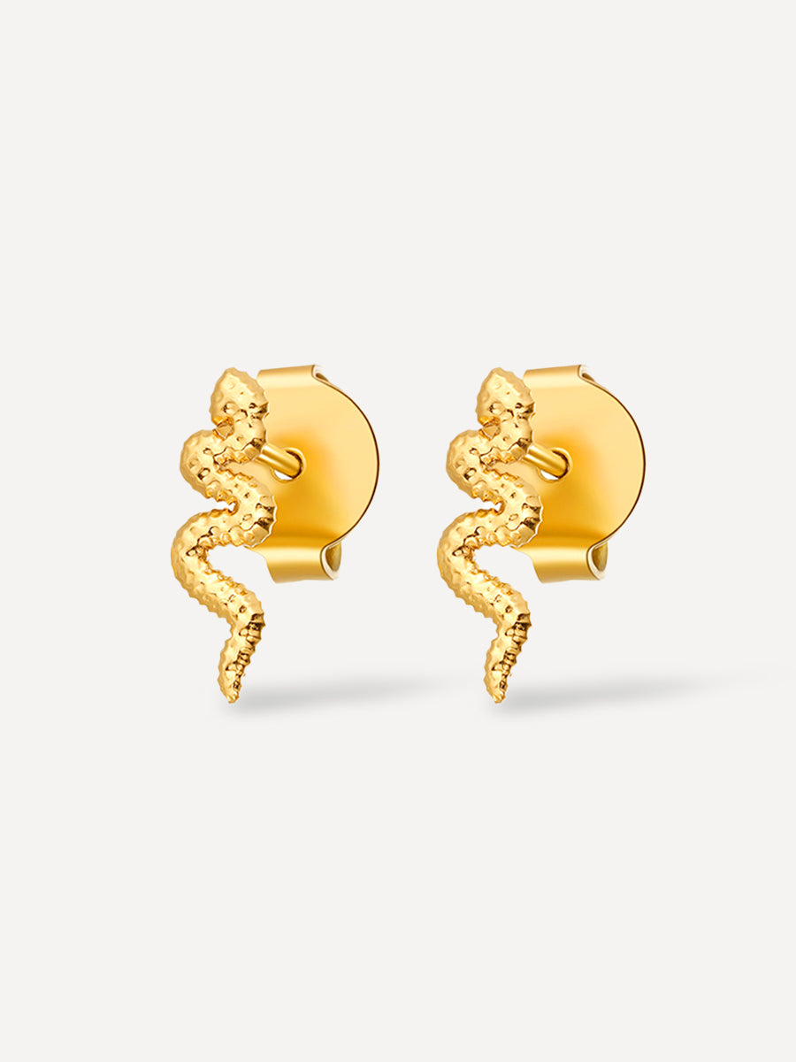 Snake Ohrstecker Gold