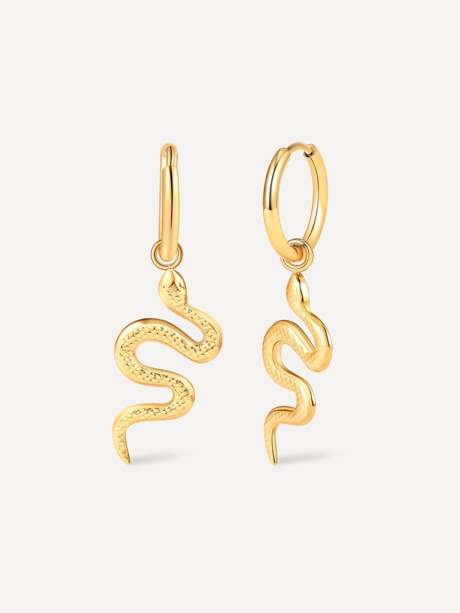 Snake Ohrringe Gold