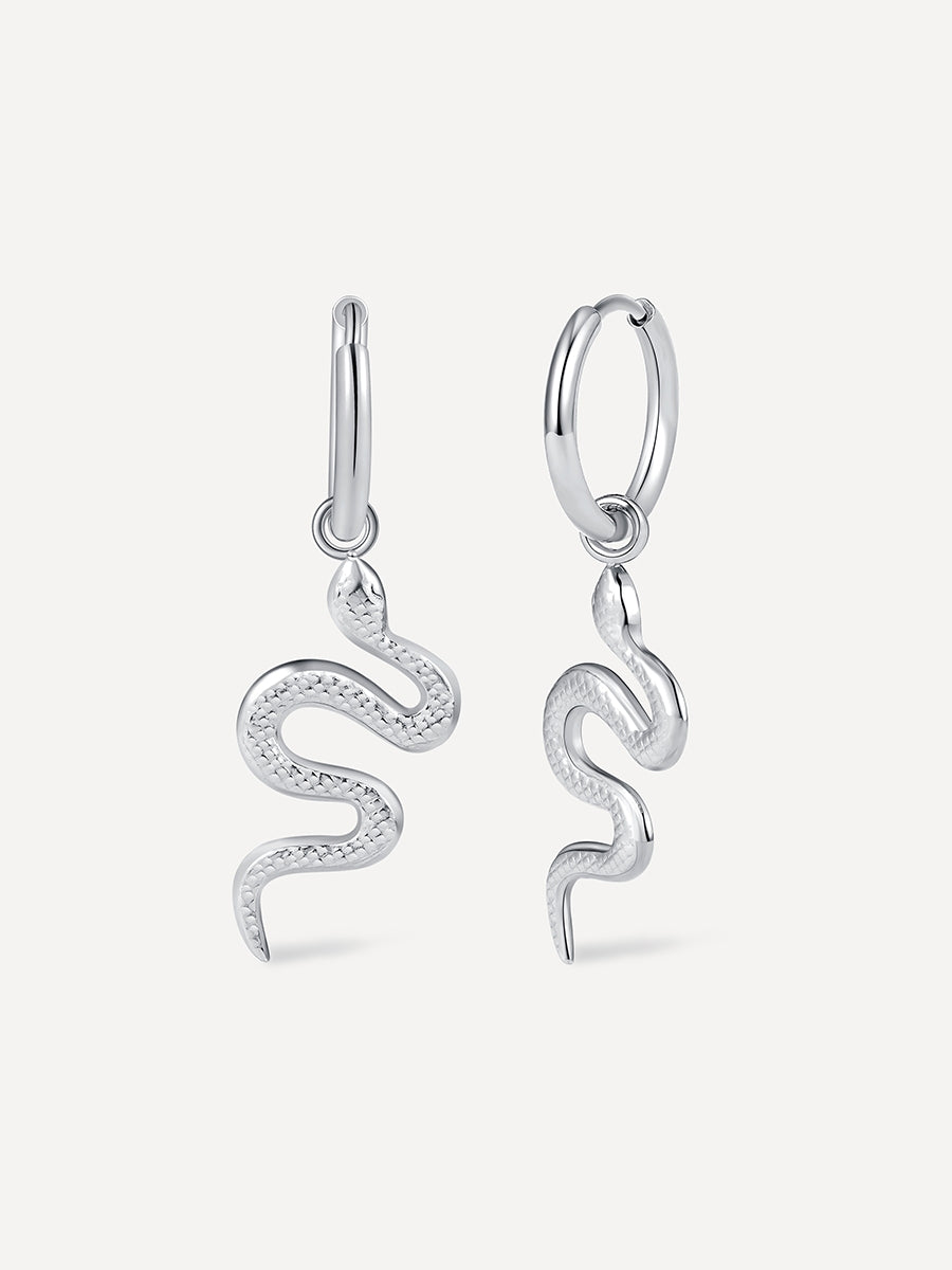 Snake Ohrringe Silber