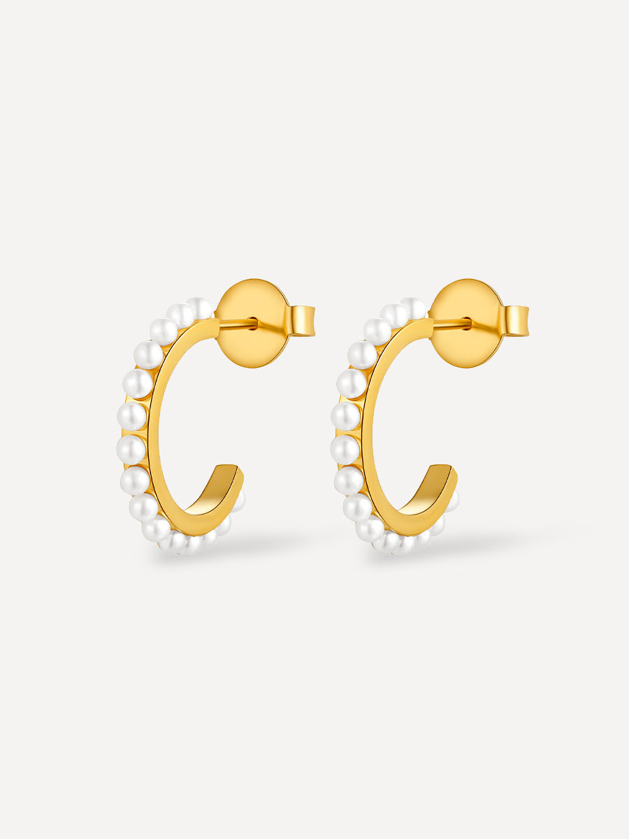 CALM PEARL SMALL Ohrringe Gold