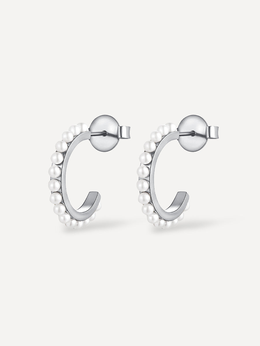 CALM PEARL SMALL Ohrringe Silber