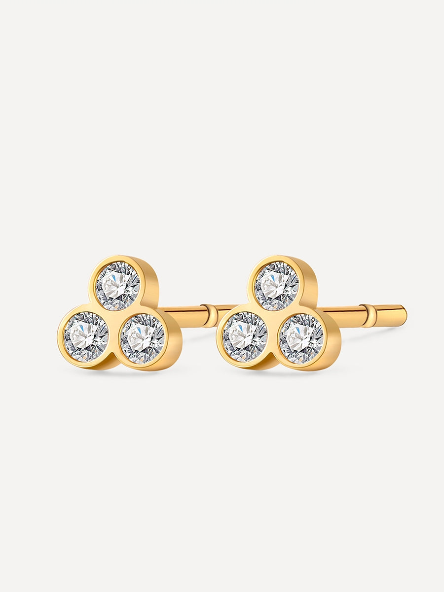 Triangle spark Ohrringe Gold