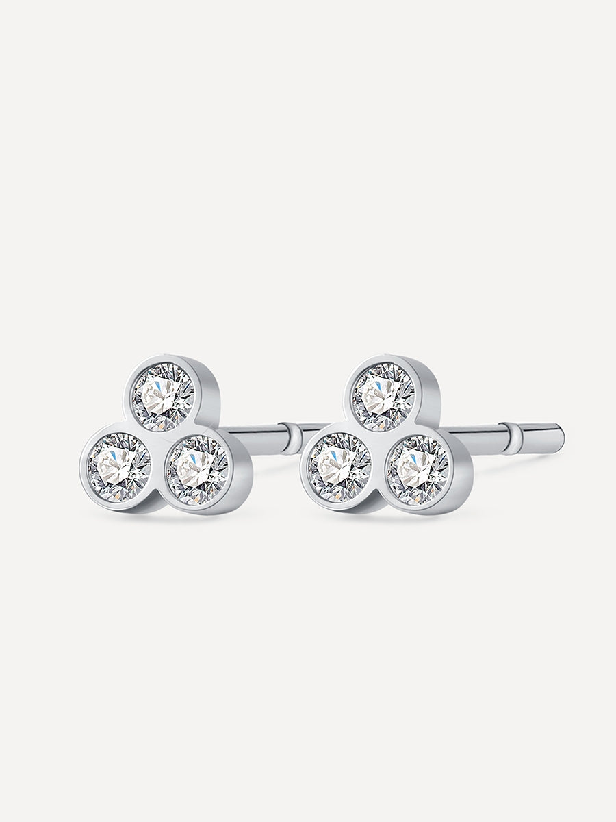 Triangle spark Ohrringe Silber