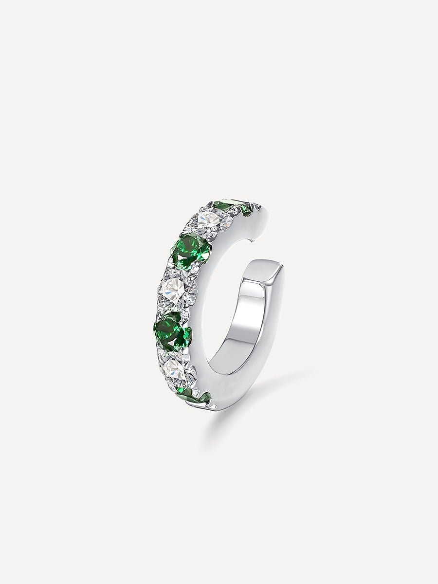 GREEN GLACIER Earcuff Silber
