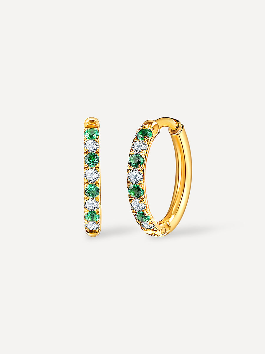 Green Glacier Ohrringe Gold