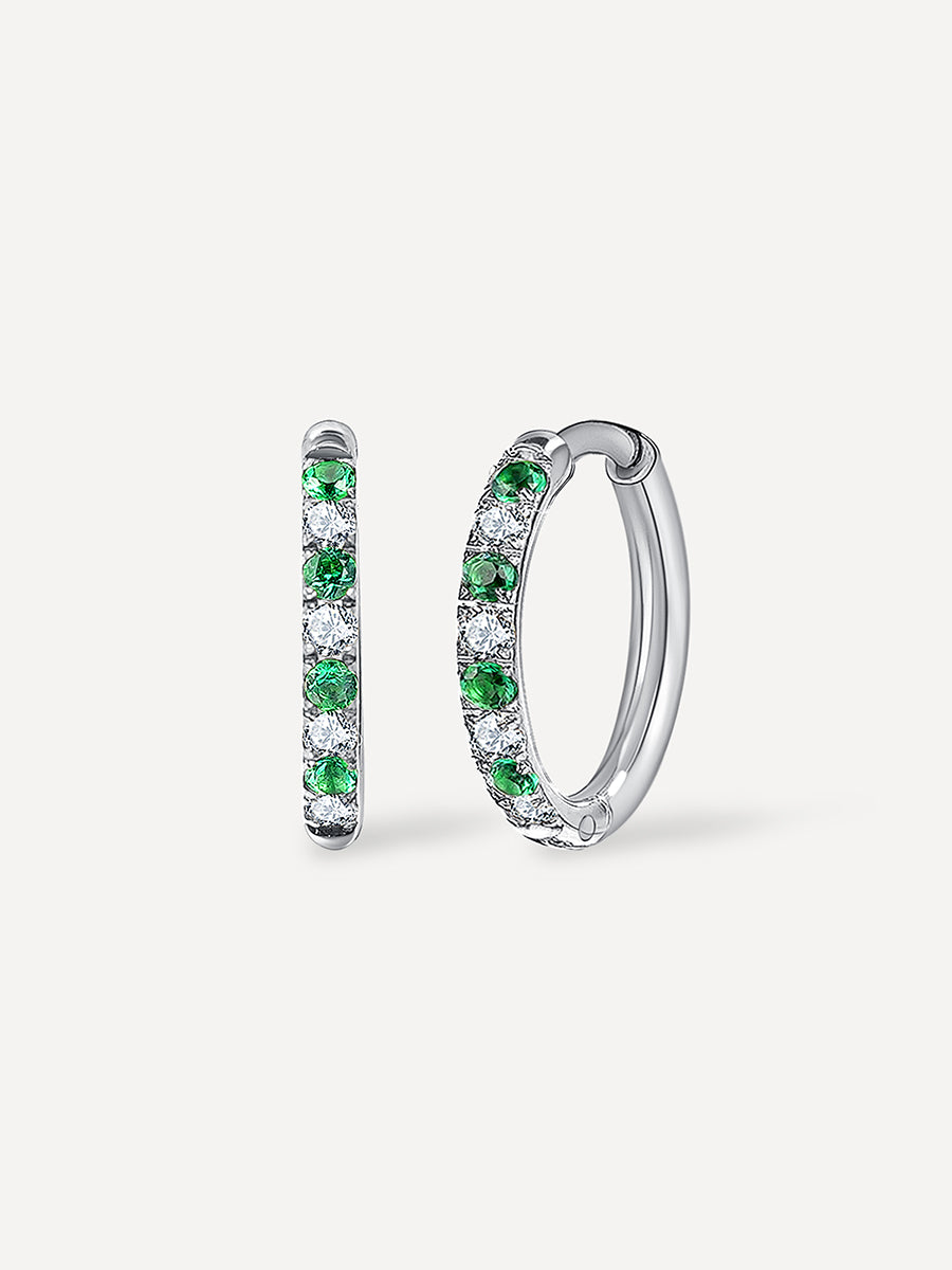 Green Glacier Ohrringe Silber