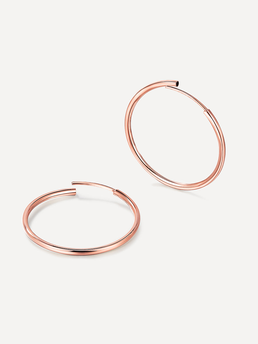 Slim Hoop Large Earrings
