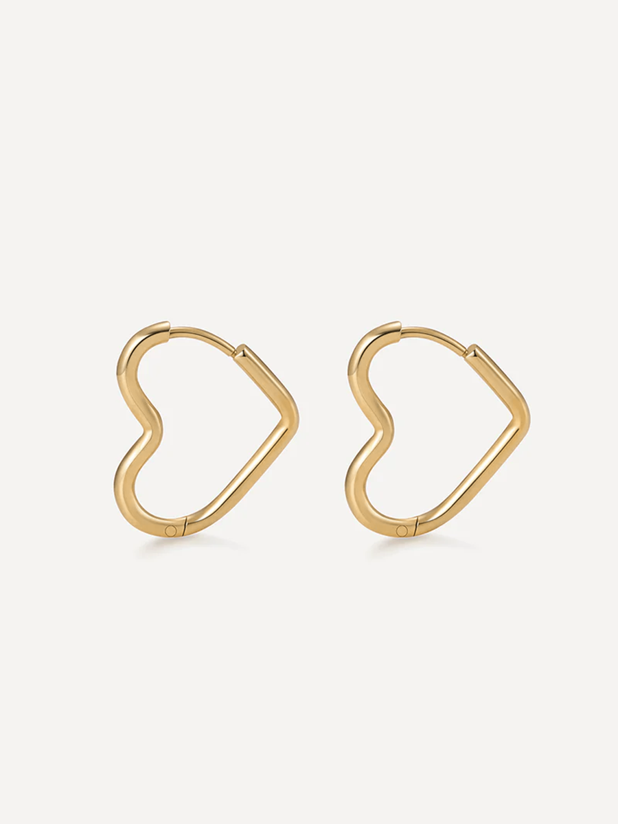 20mm Open My Heart Earrings