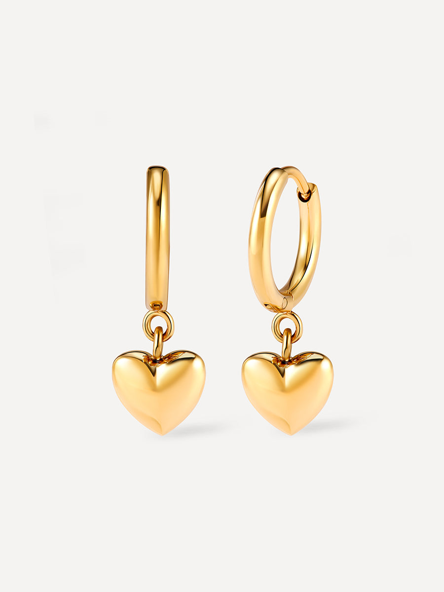 Solemn Heart Ohrringe Gold