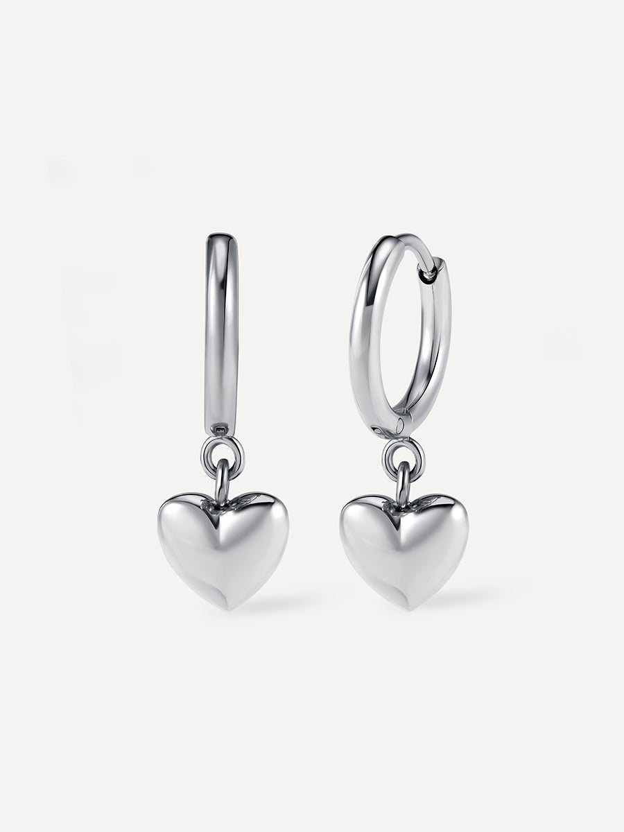 Solemn Heart Ohrringe Silber