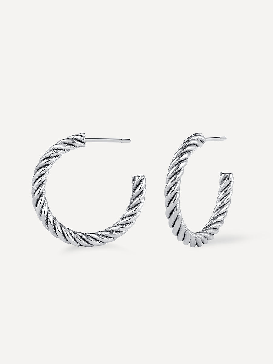 Twirl Blink Ohrringe Silber