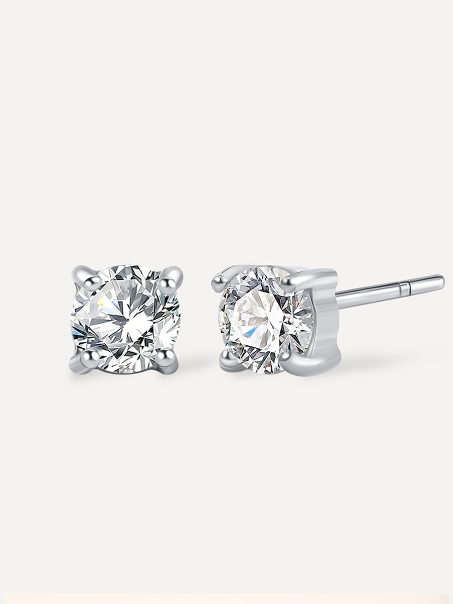 Simple Elegant OHRSTECKER Silber