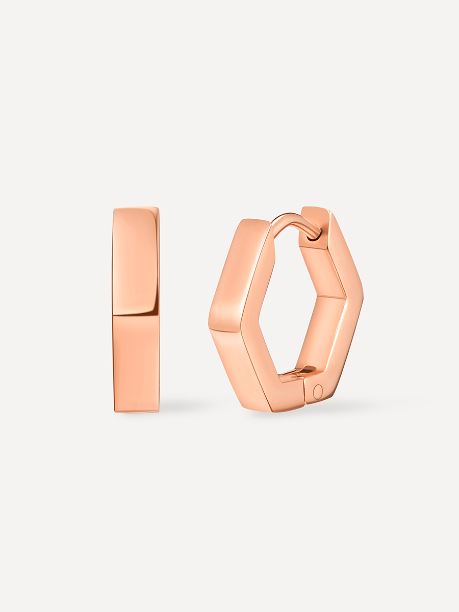 Minimalist Hexagon Ohrringe ICRUSH