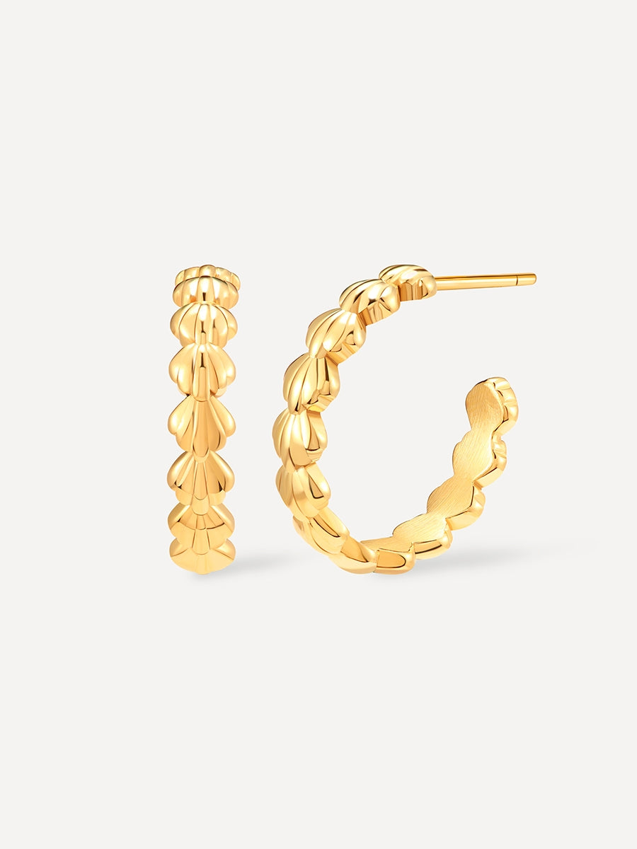 Beach Party Shells Ohrringe Gold