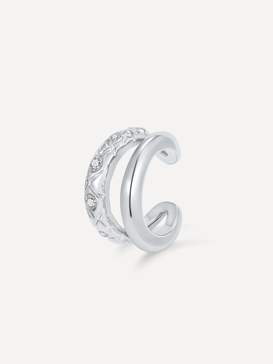 Eden Temptation Texture Earcuff Silber