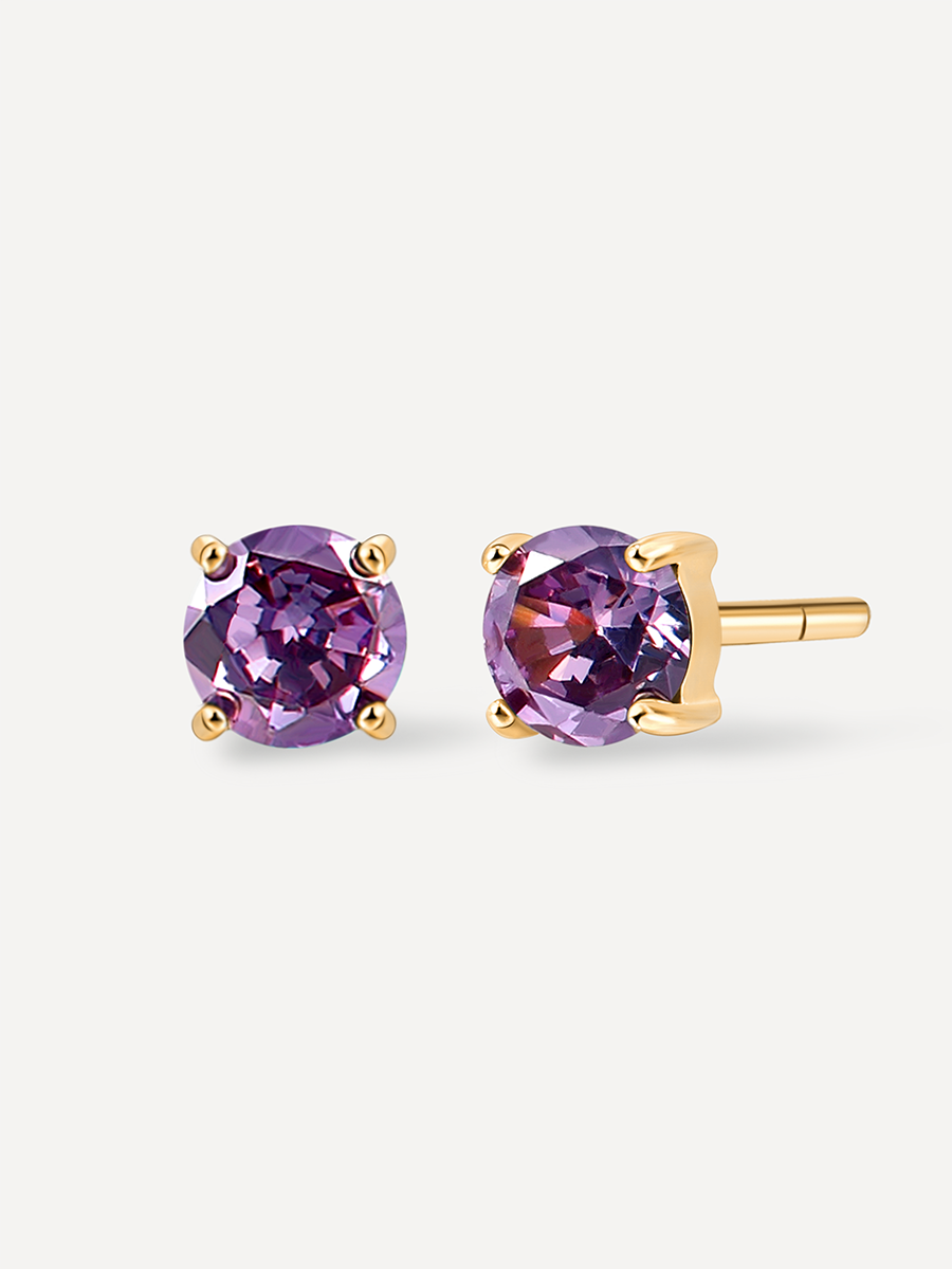 Purple Ohrstecker ICRUSH