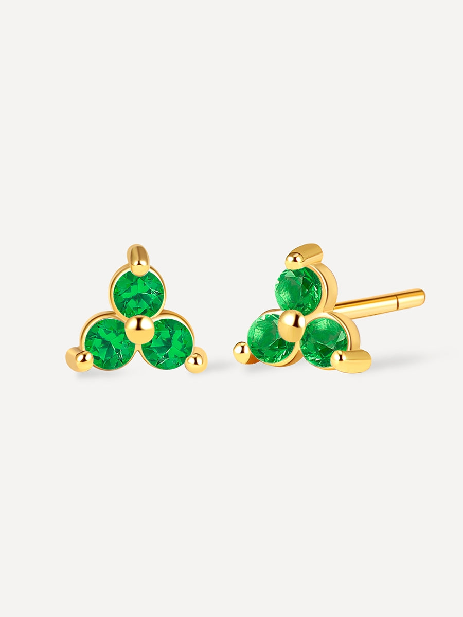Green Airy Ohrringe Gold