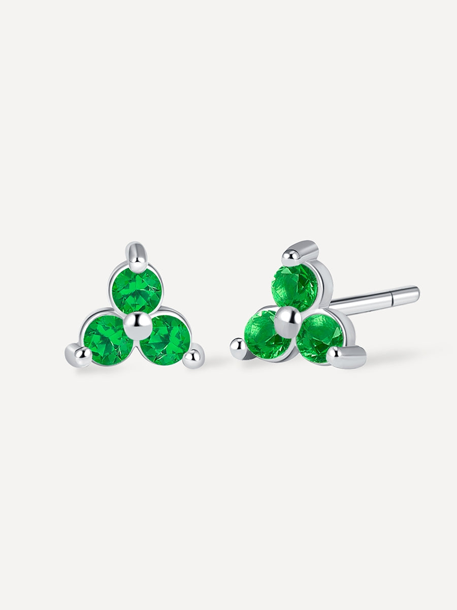 Green Airy Ohrringe Silber