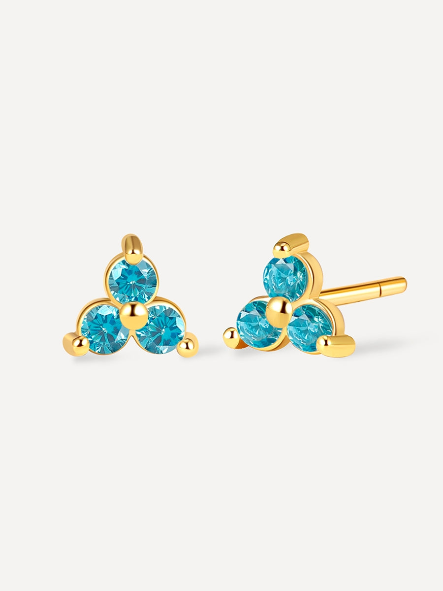 Blue Airy Ohrringe Gold