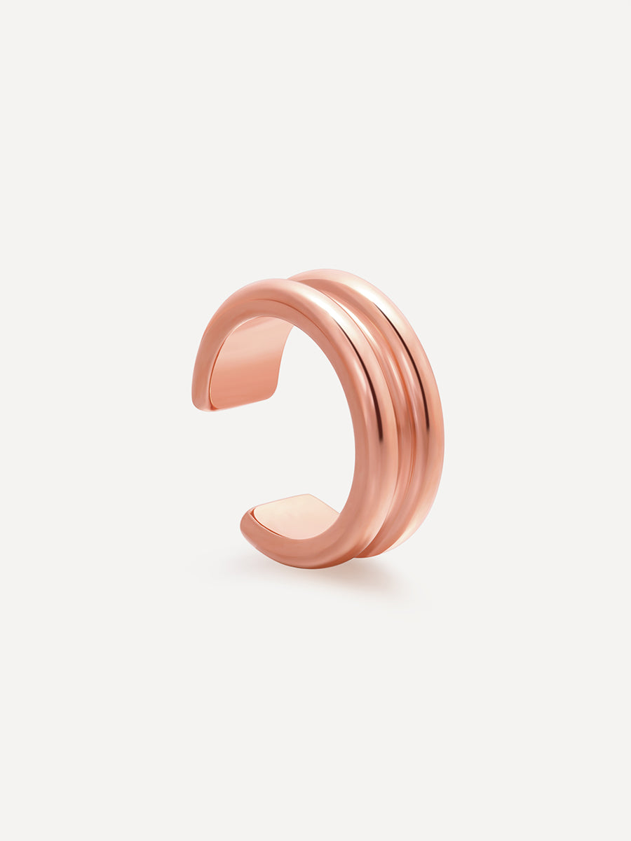 Double Earcuff Ohrringe Rosegold