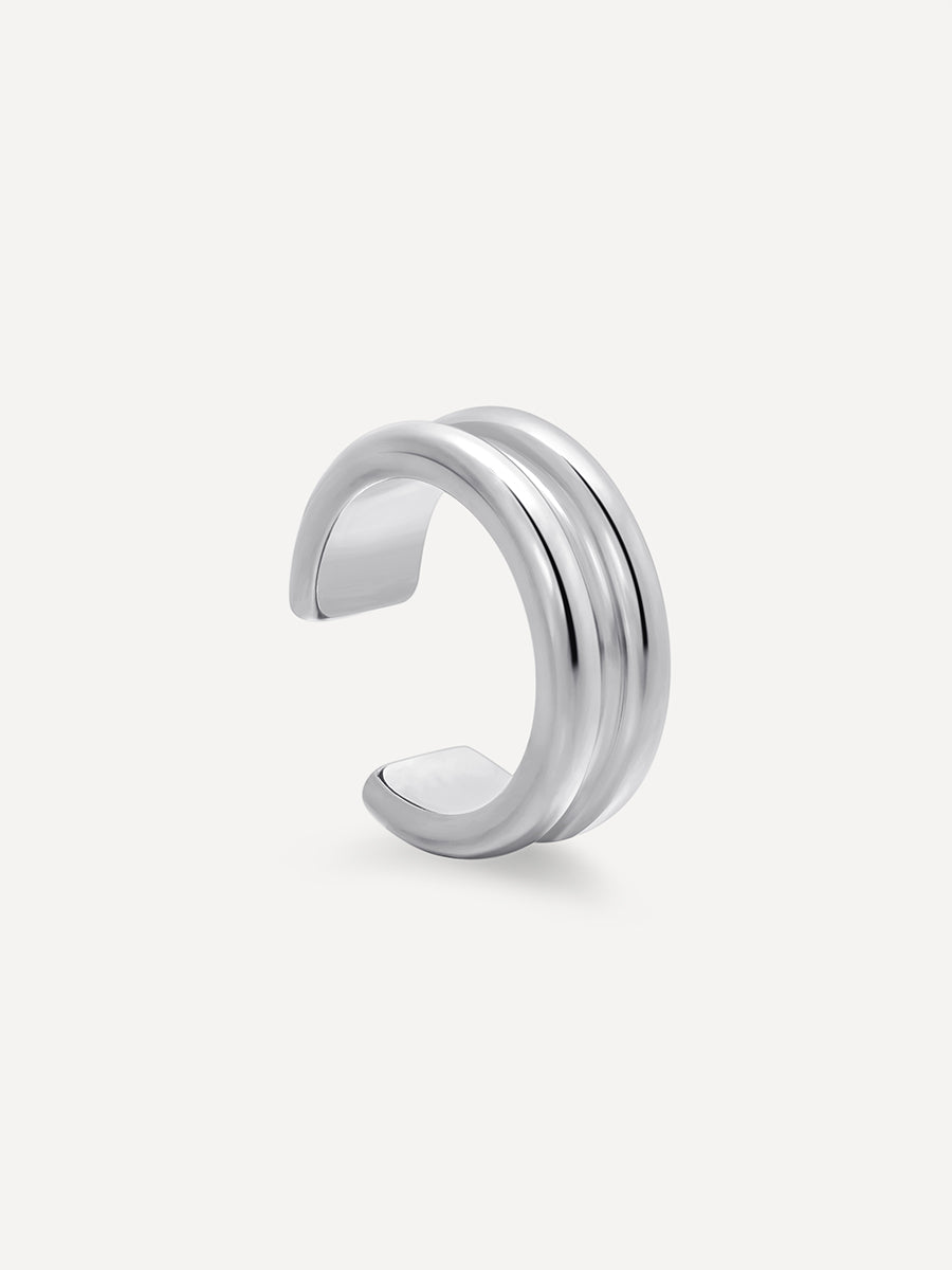 Double Earcuff Silber