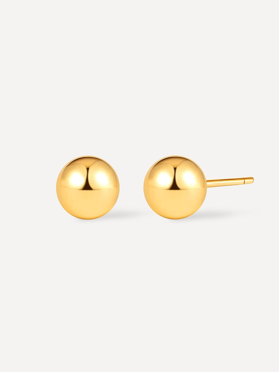 Round Ball Ohrringe Gold