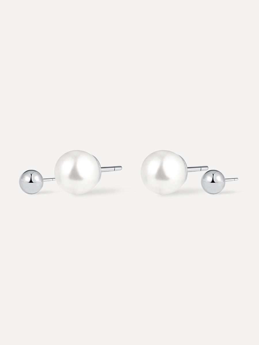 Radiant Orb Ohrringe Set Silber