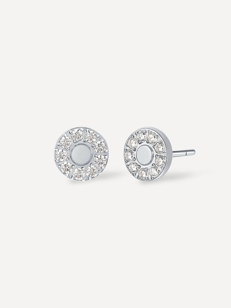 Moon Phase Full-moon Ohrringe Silber