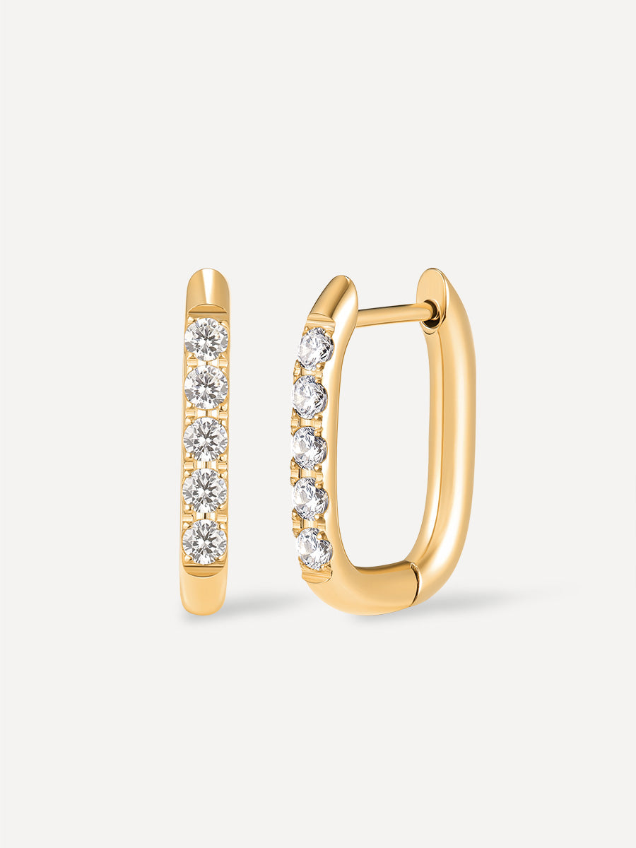 Moon Phase Diamond Earrings