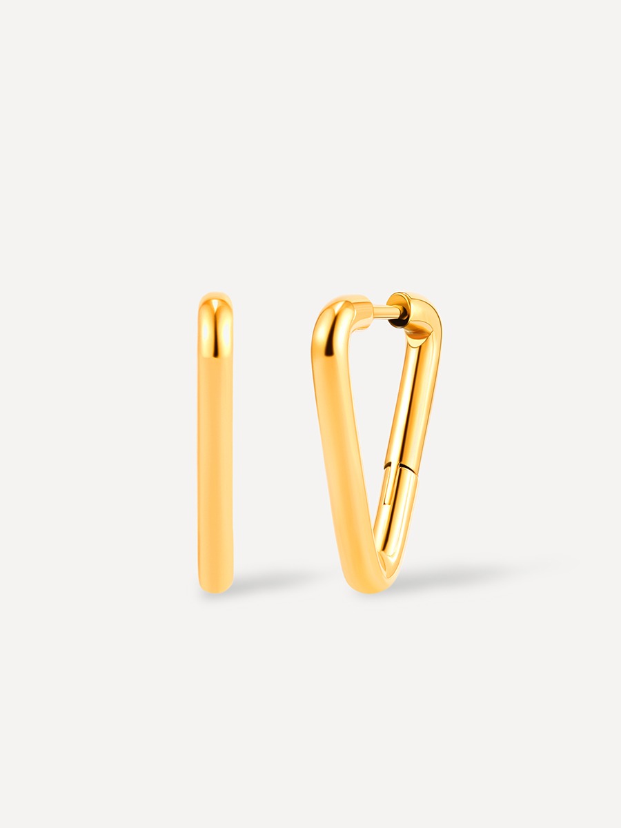 Elegant Triangle Ohrringe Gold
