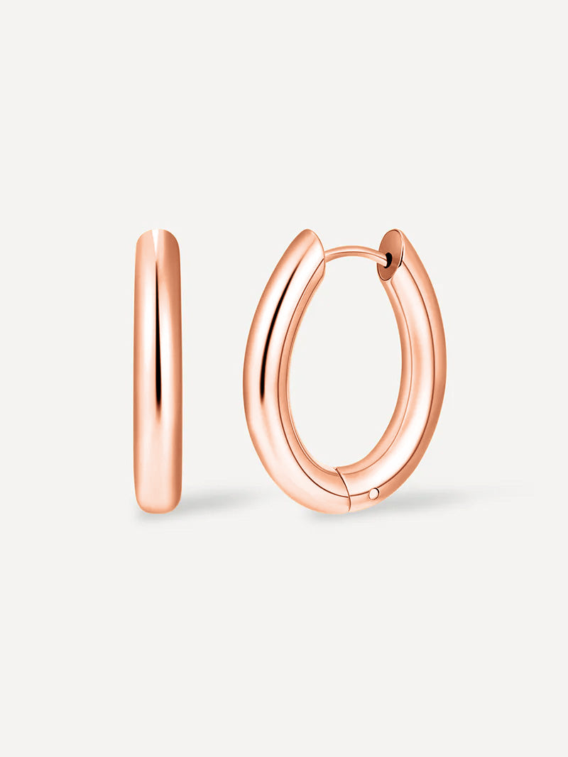 Chunky Oval Ohrringe