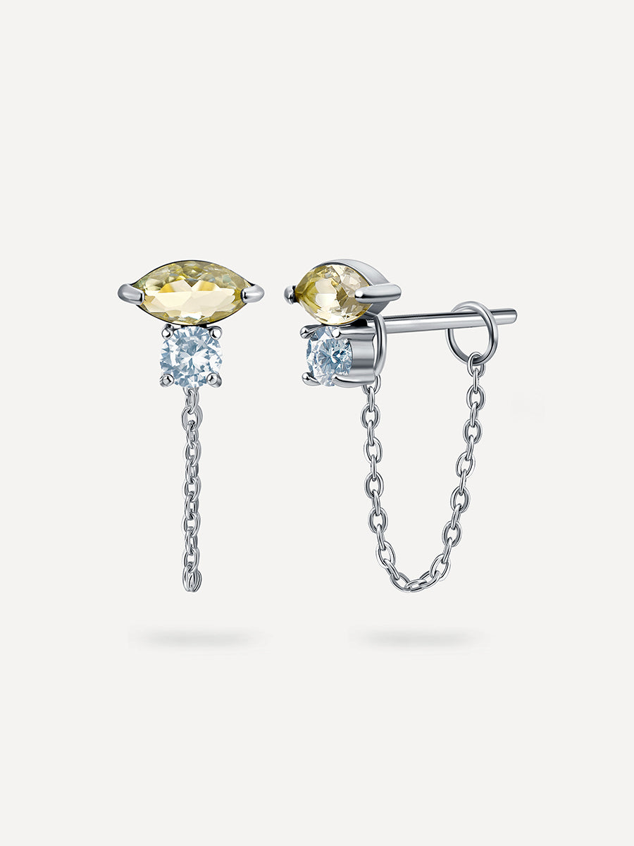 Kaleidos Star Track Ohrringe Silber