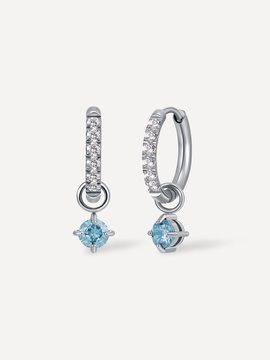 Mermaid Tear Ohrringe Silber