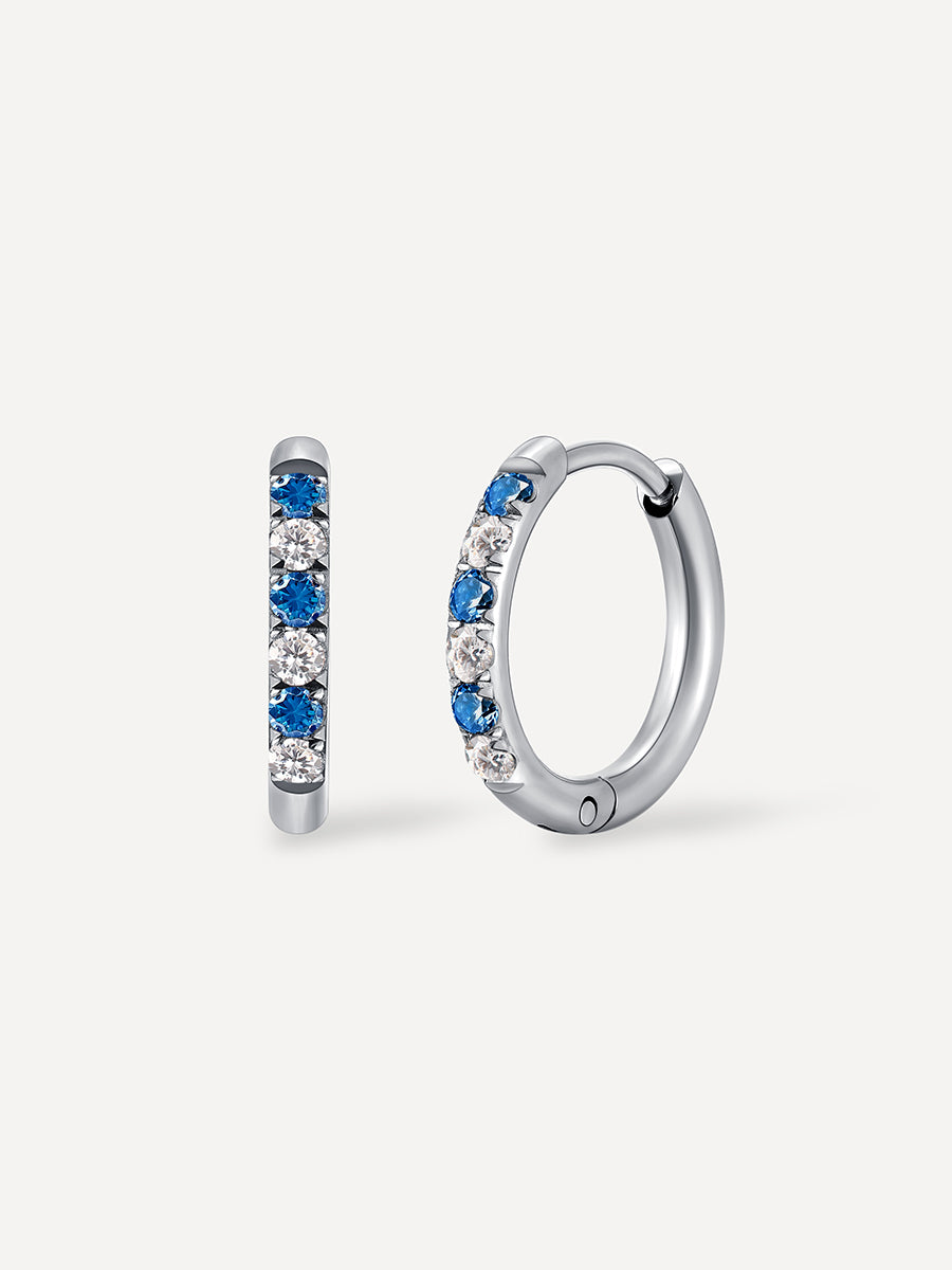 Blue Starlight Ohrringe Silber