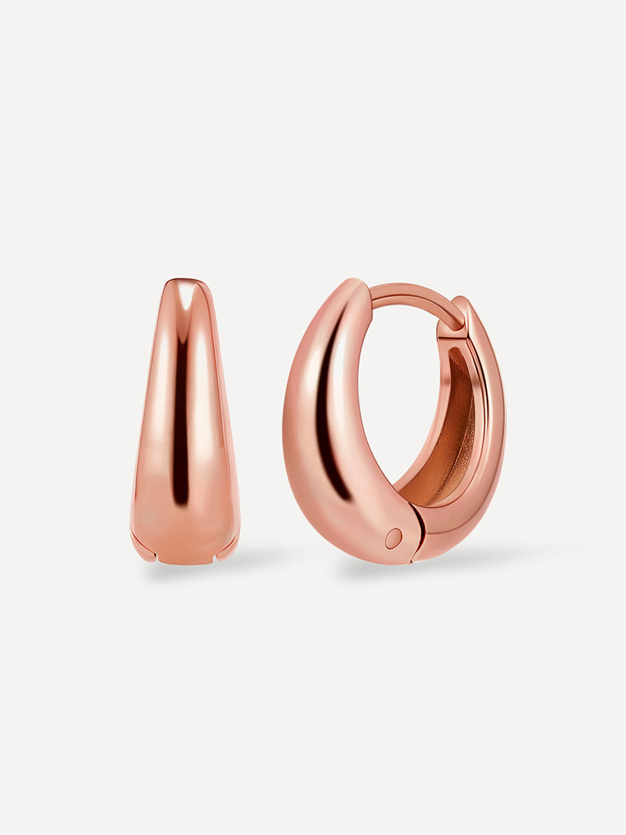 Graceful Dome Small Ohrringe Rosegold