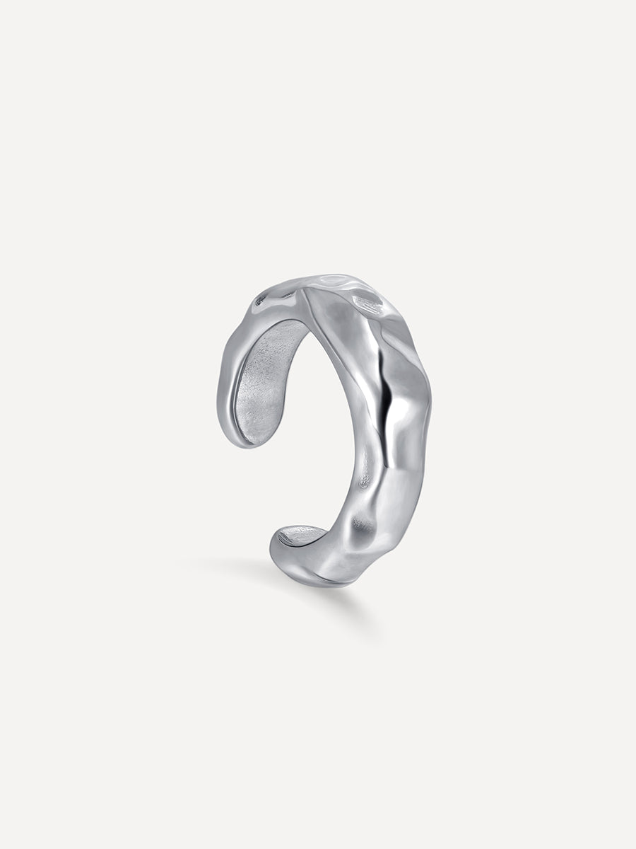 Ripple Fragment Earcuff Silber