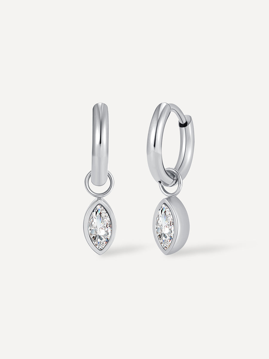 Refined Drop Ohrringe Silber