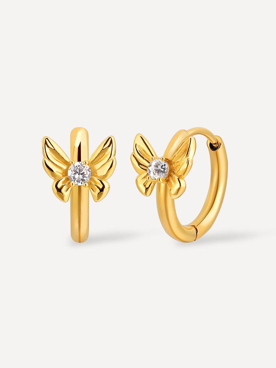Butterfly Kisses Ohrringe Gold