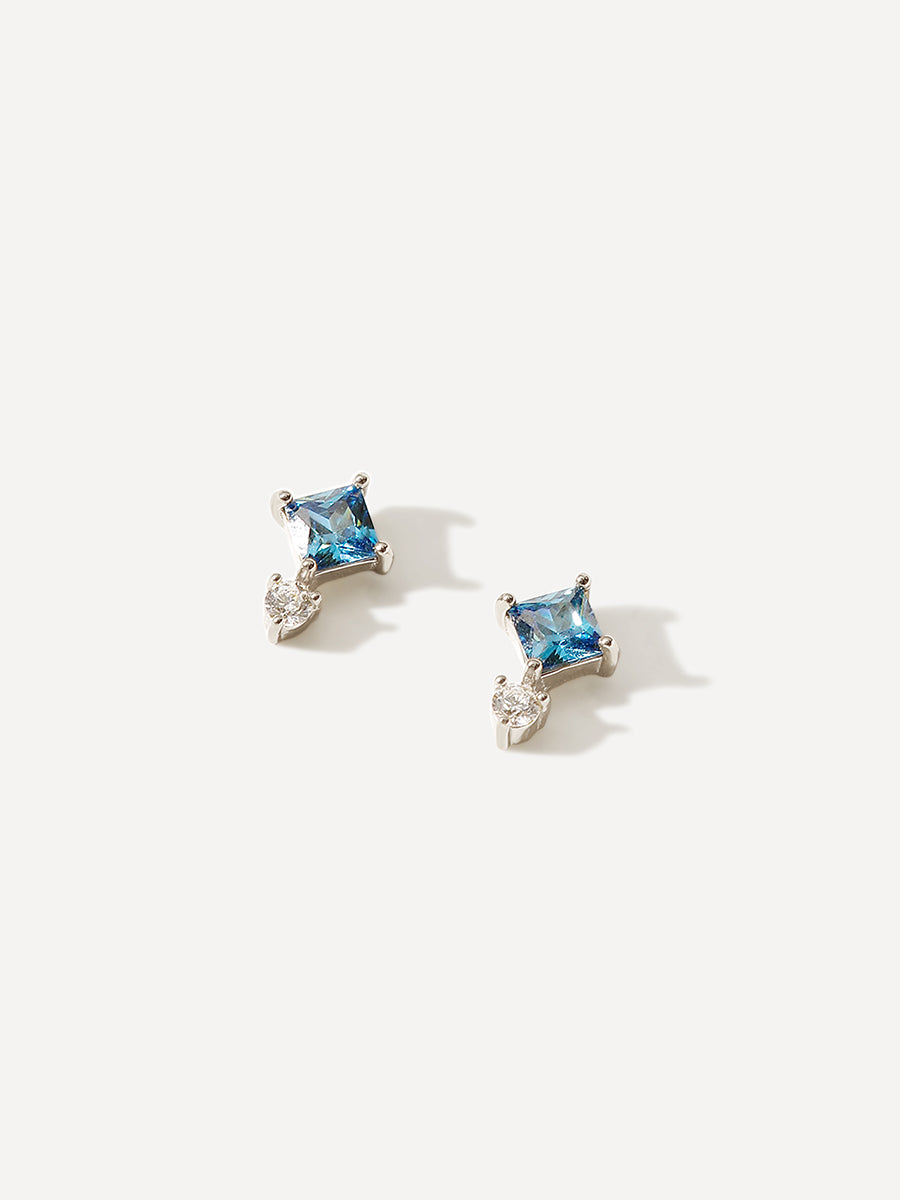 Azure Drop Ohrringe Silber