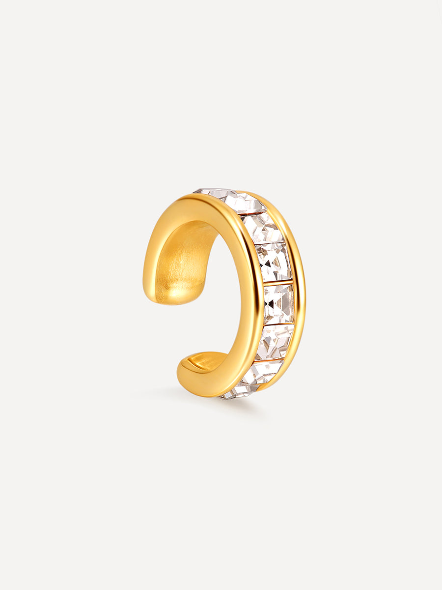 Brilliant Circle Earcuff Gold