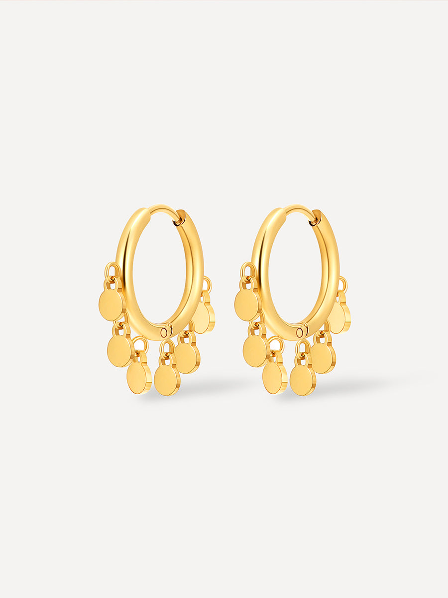 Modern Echo Ohrringe Gold