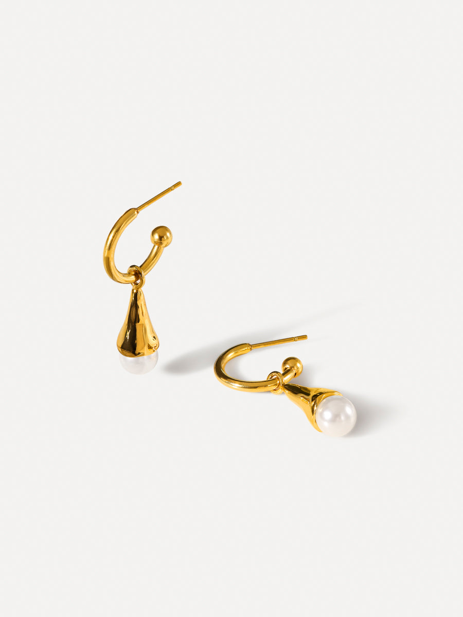 Pearlescent Drop Earrings