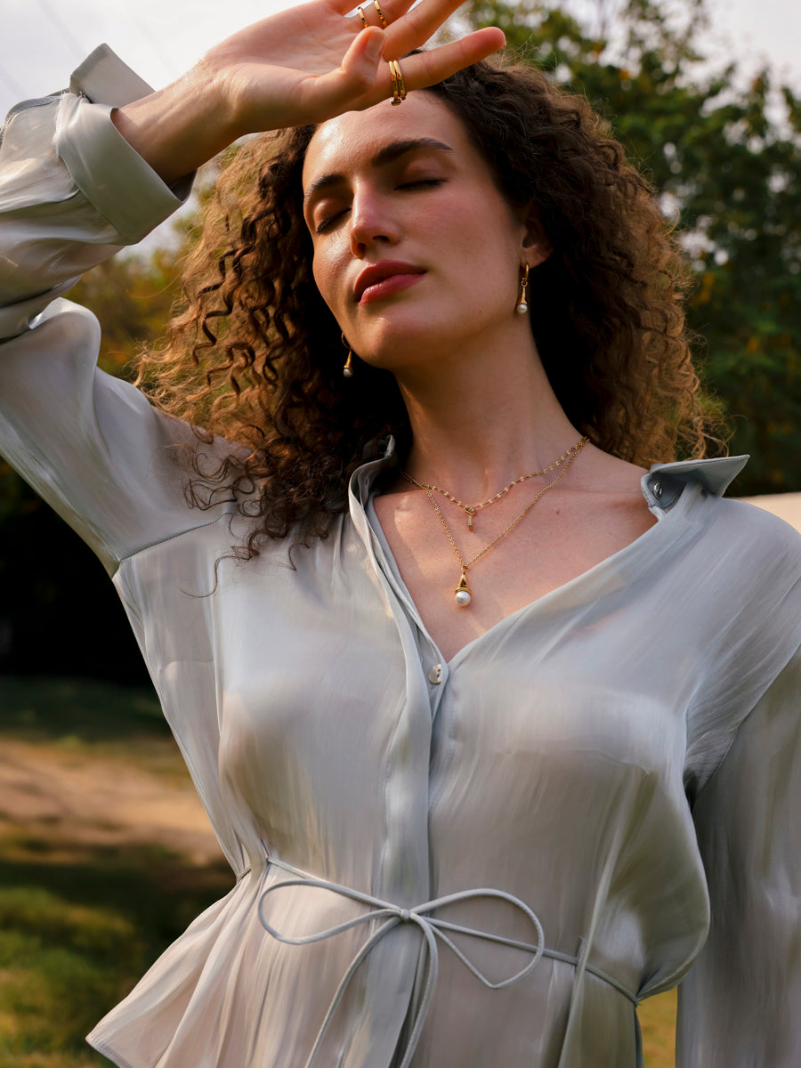 Pearlescent Drop Ohrringe