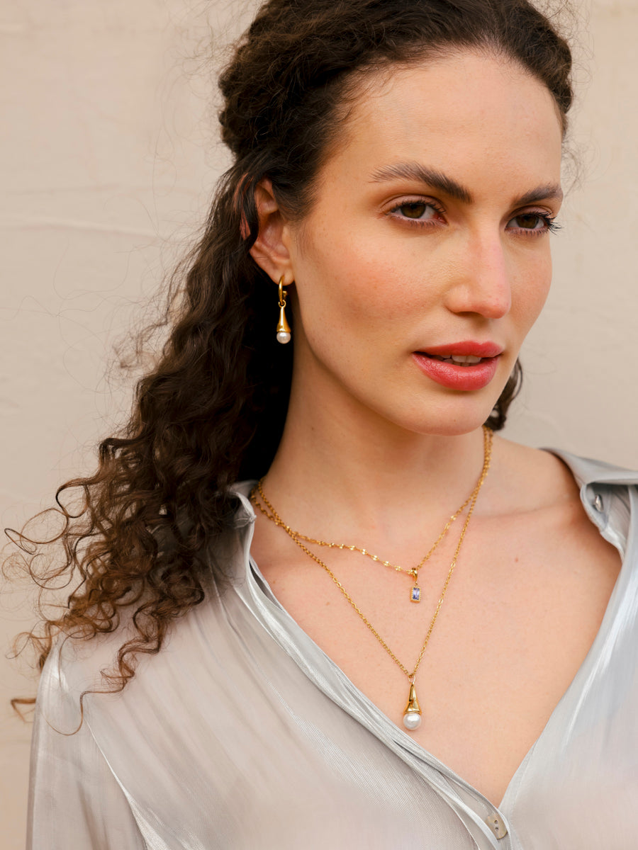 Pearlescent Drop Ohrringe