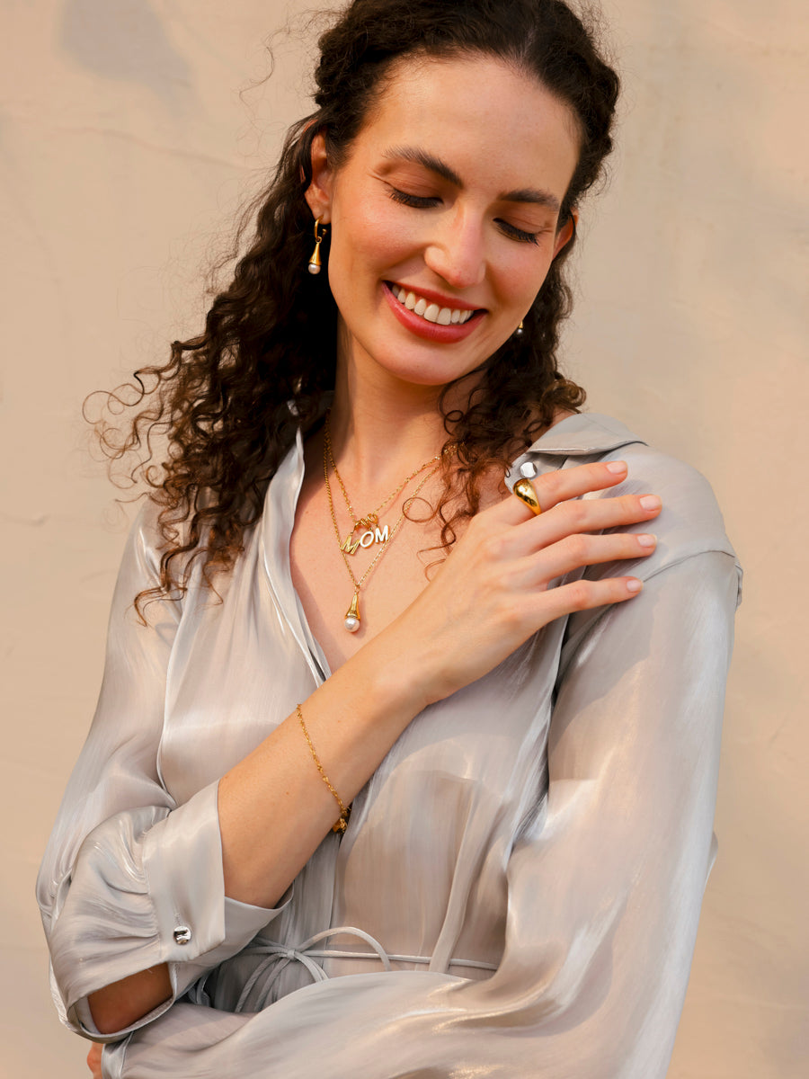 Pearlescent Drop Ohrringe