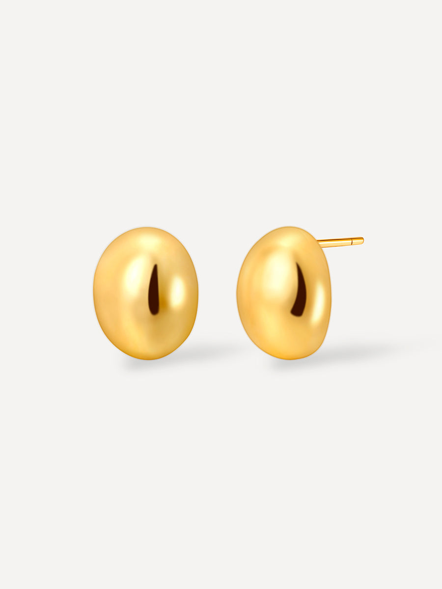 Exquisite Bean Ohrringe Gold