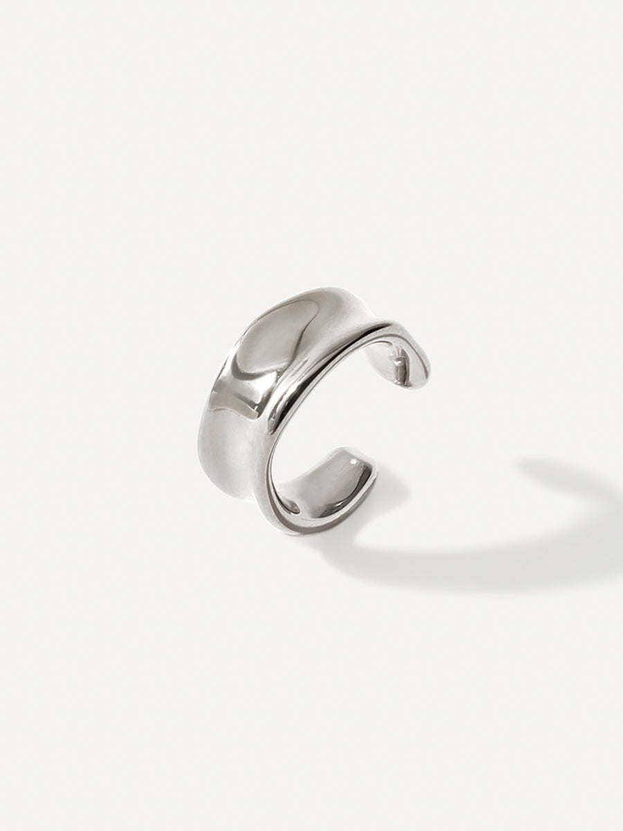 Mirror Arc Earcuff Silber