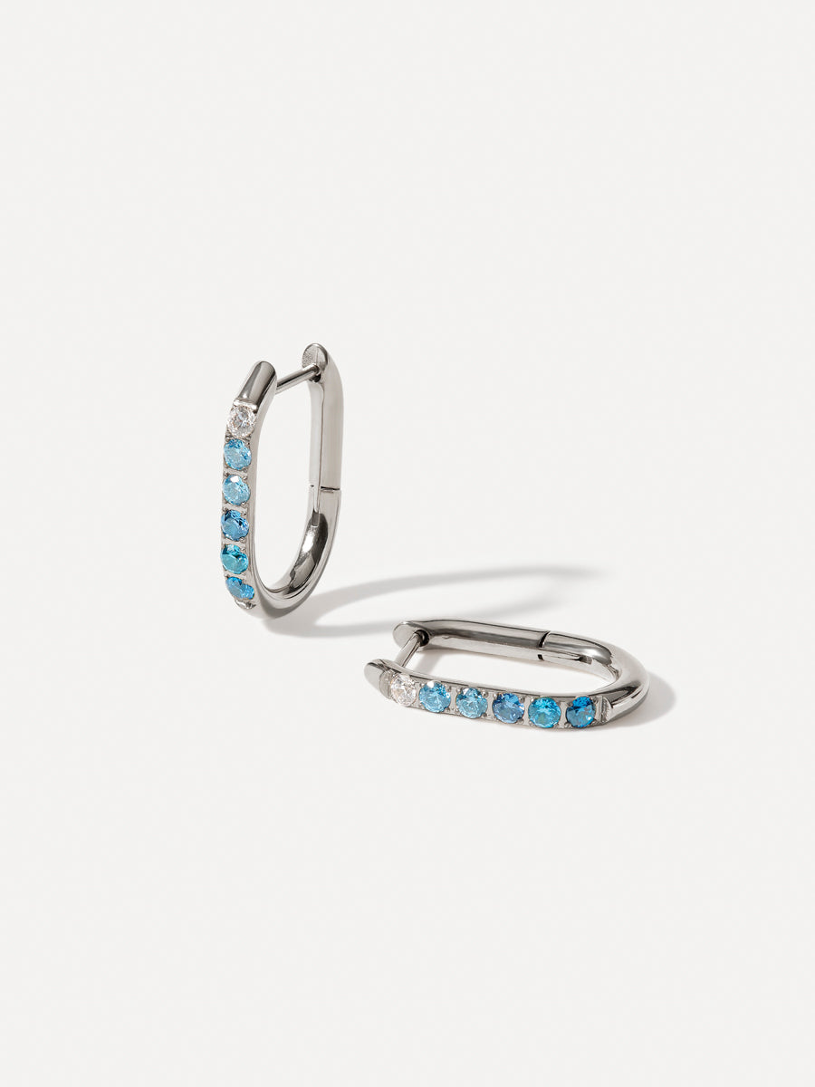 Arctic Blue Ohrringe Silber