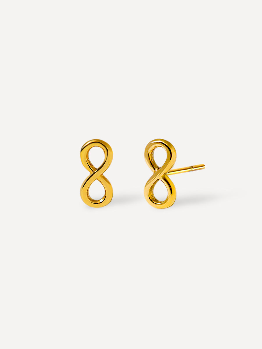 Classic Infinity Ohrringe Gold