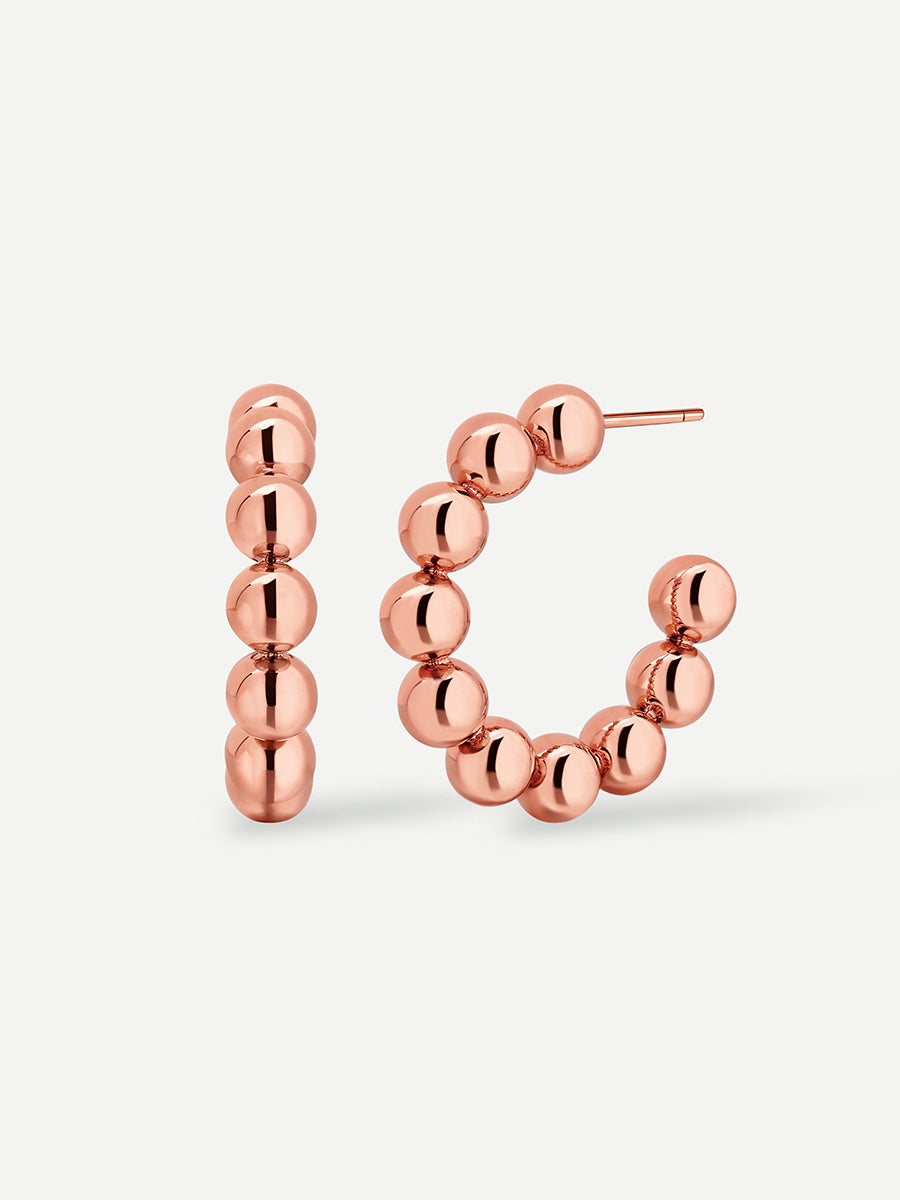 Charming Bead Ohrringe Rosegold